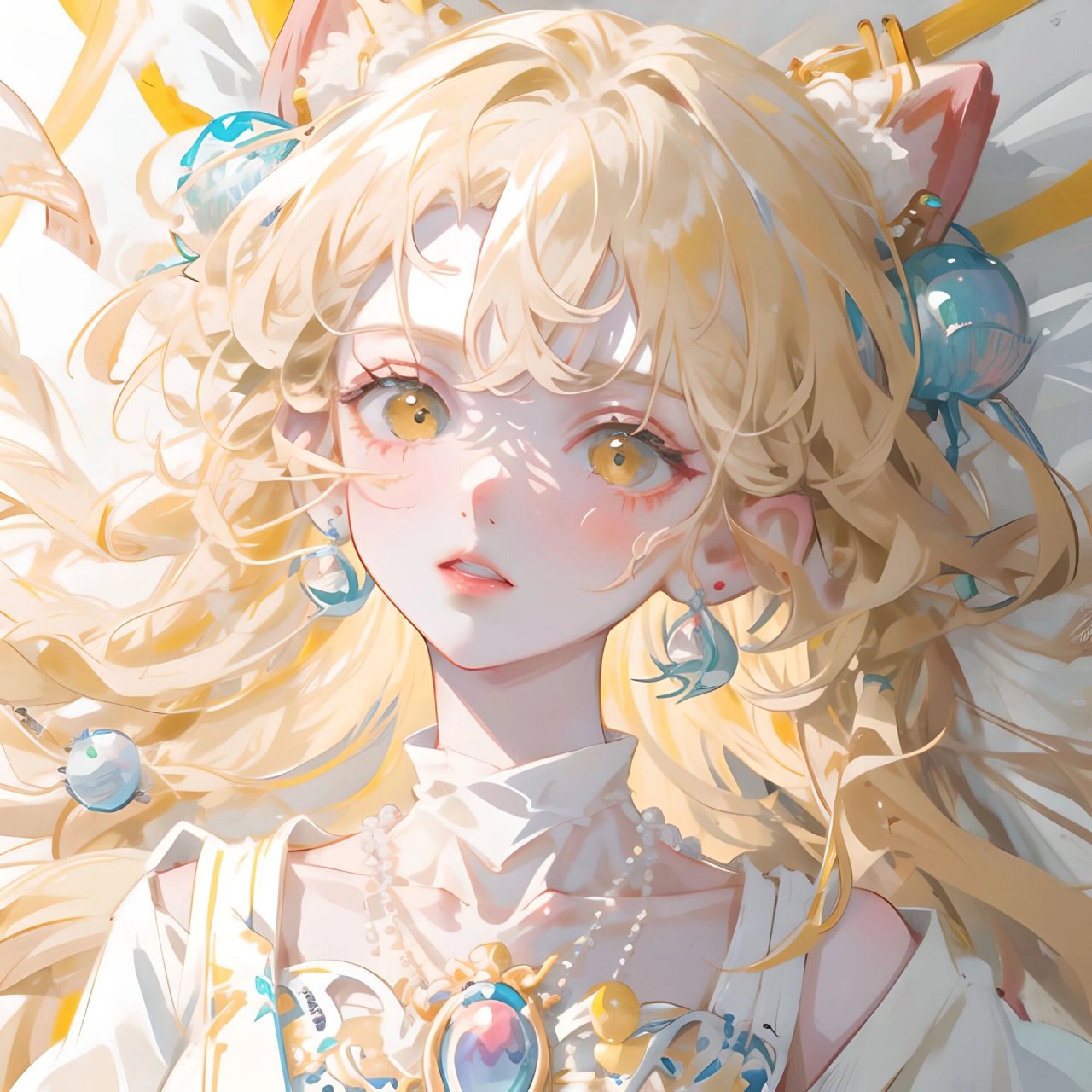 少女头像|奶黄色系可爱 163 我不分白天黑夜 唱着夹杂有你名字的