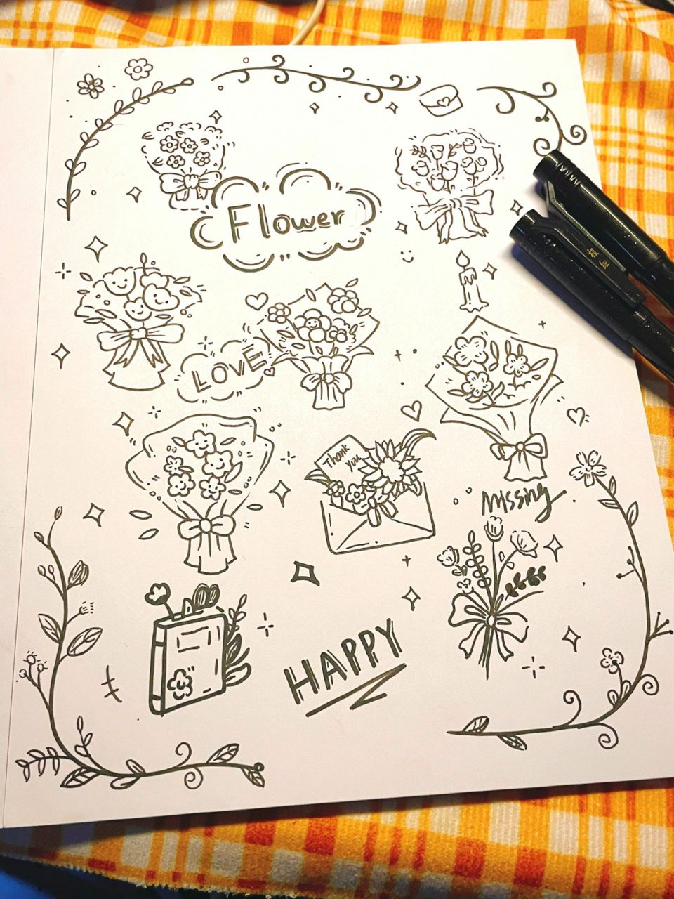 简笔画|花束 简笔画|花束