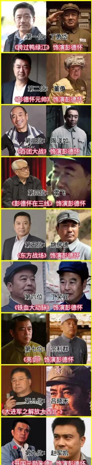 让你难忘的神剧  这些饰演过彭总的演员里,也就宗利群的面相跟彭总像