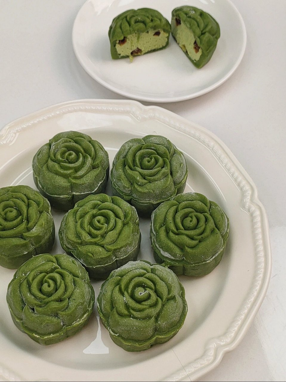 冰淇淋口感太好炫了6015 呼声超高的抹茶冰皮月饼 经典的抹茶配