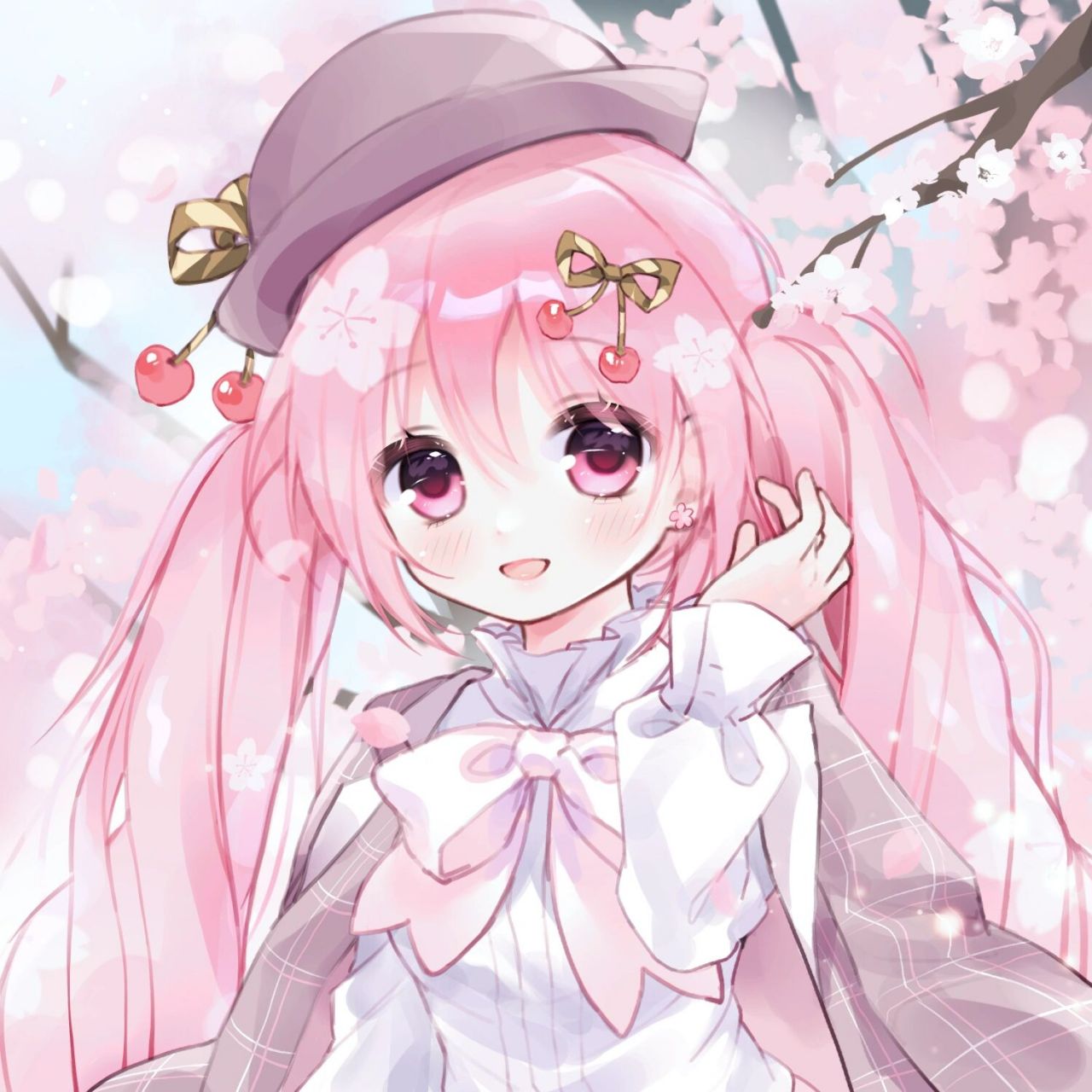 春日赏花 摸了日常服的樱miku作为1kfo的福腻 大家自用随意～ 再恰一