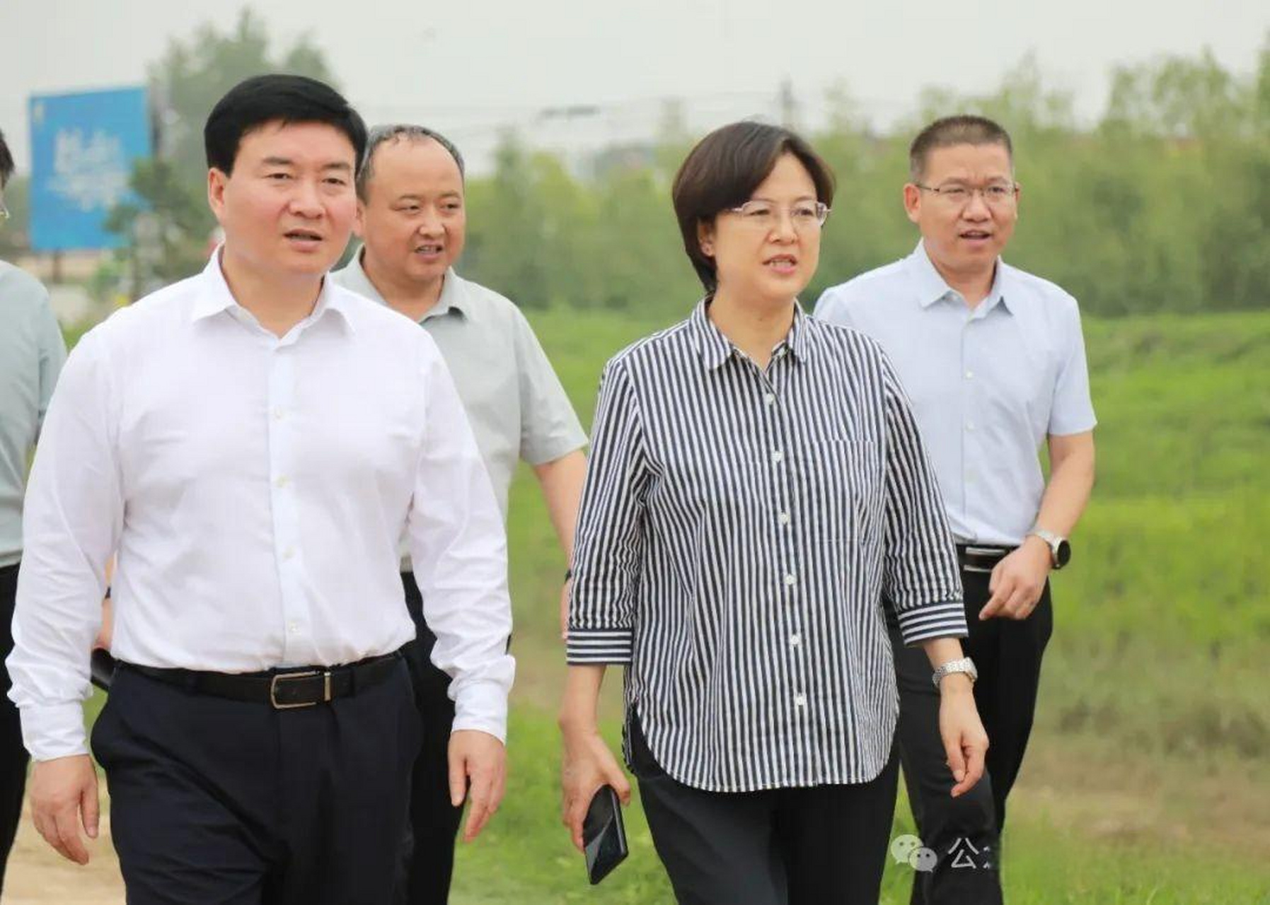 新乡市委常委,宣传部部长杨彦玲来原调研文岩渠河长制及防汛工作 7月