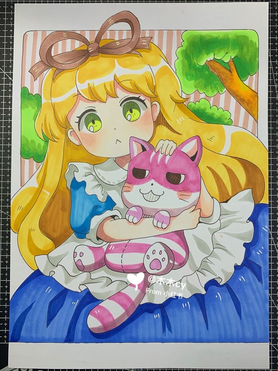 爱丽丝梦游仙境 动漫人物 纸张a4  临摹#手绘# #爱丽丝梦游仙境