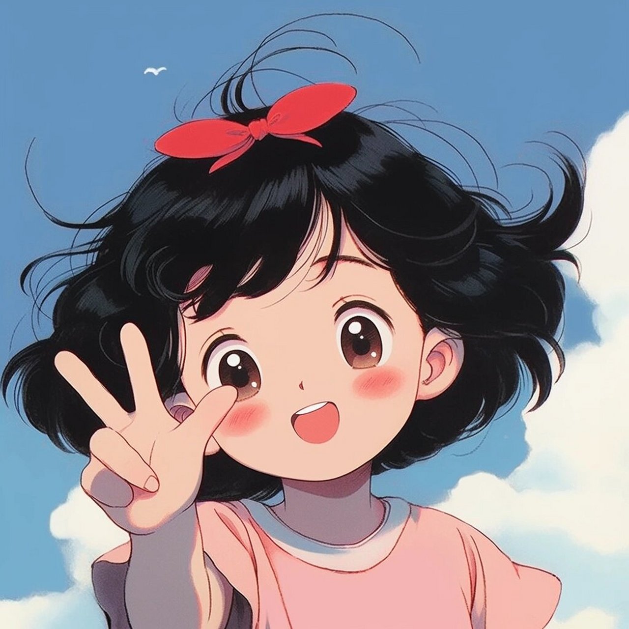 元气少女可爱头像94 旧漫风,带你回到那个夏天7715