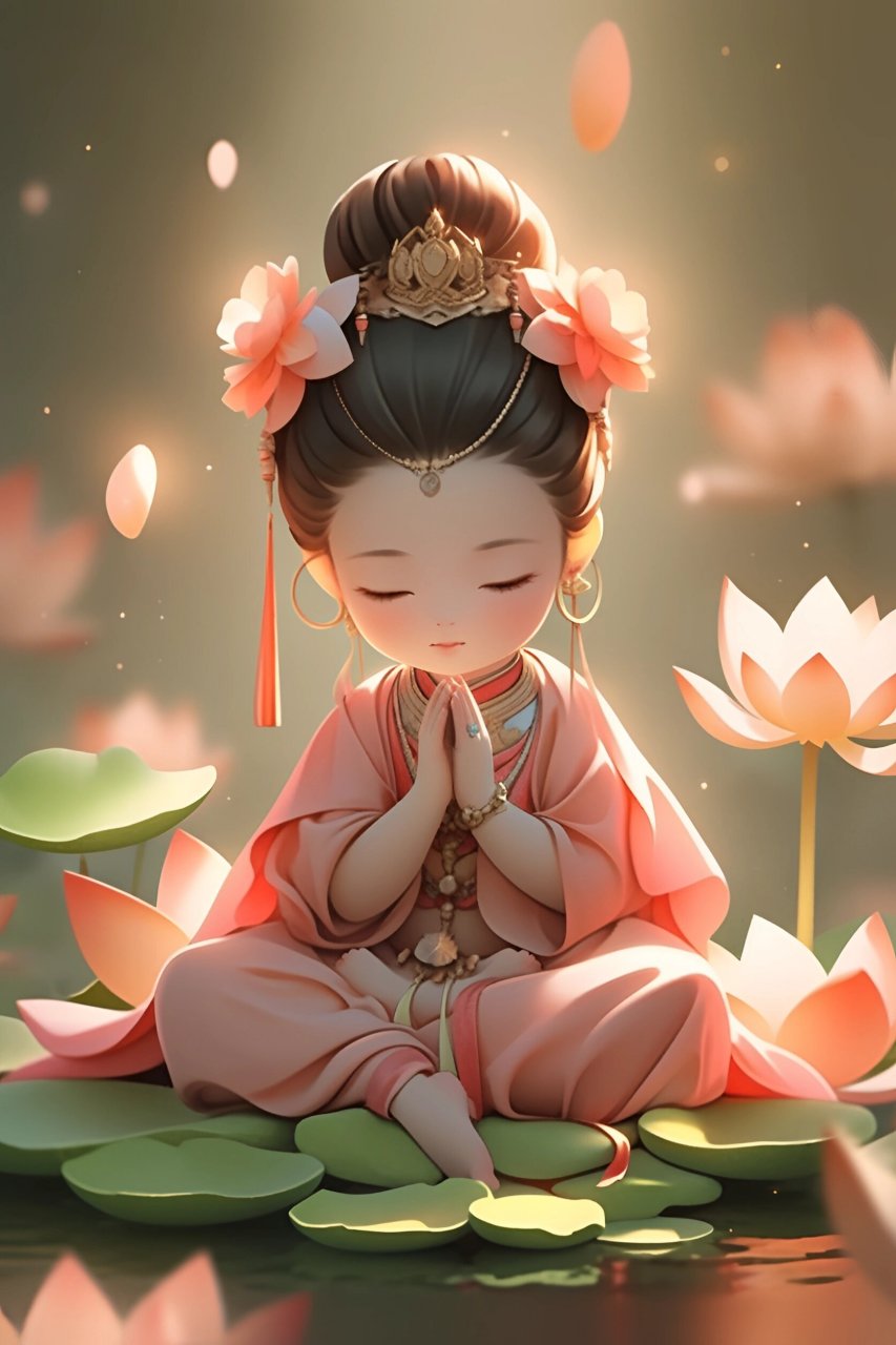 好运莲莲/ 佛系荷花仙子