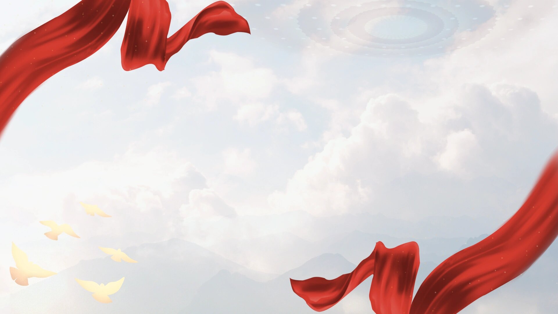 红白色大气庄重ppt背景图