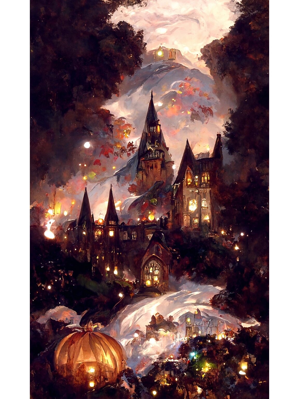 霍格沃茨的万圣节之夜🎃🎃🎃霍格沃茨壁纸