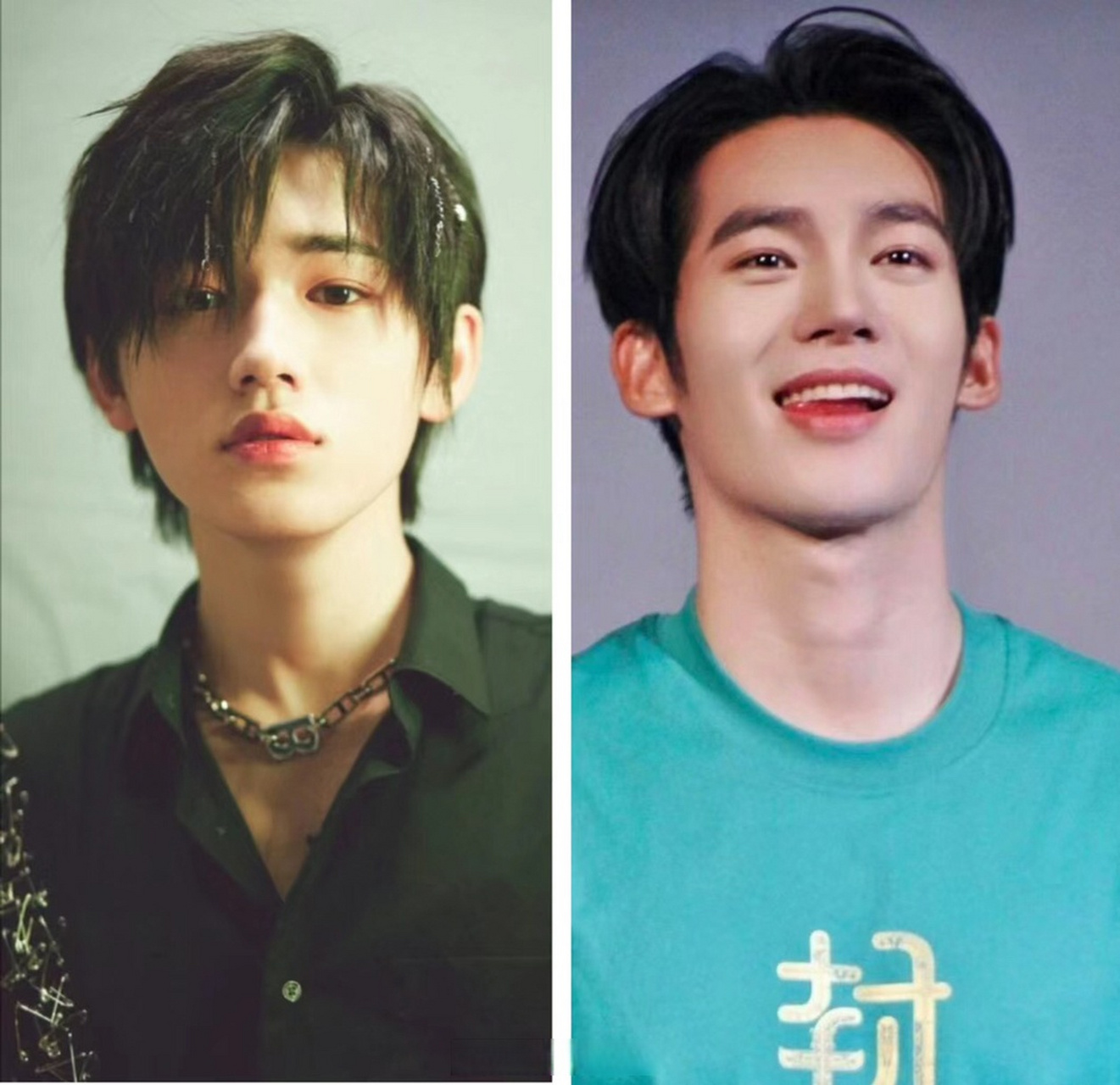 有点撞脸了,看来宋亚轩也是电影脸,就是资源有点虐不如队友刘耀文