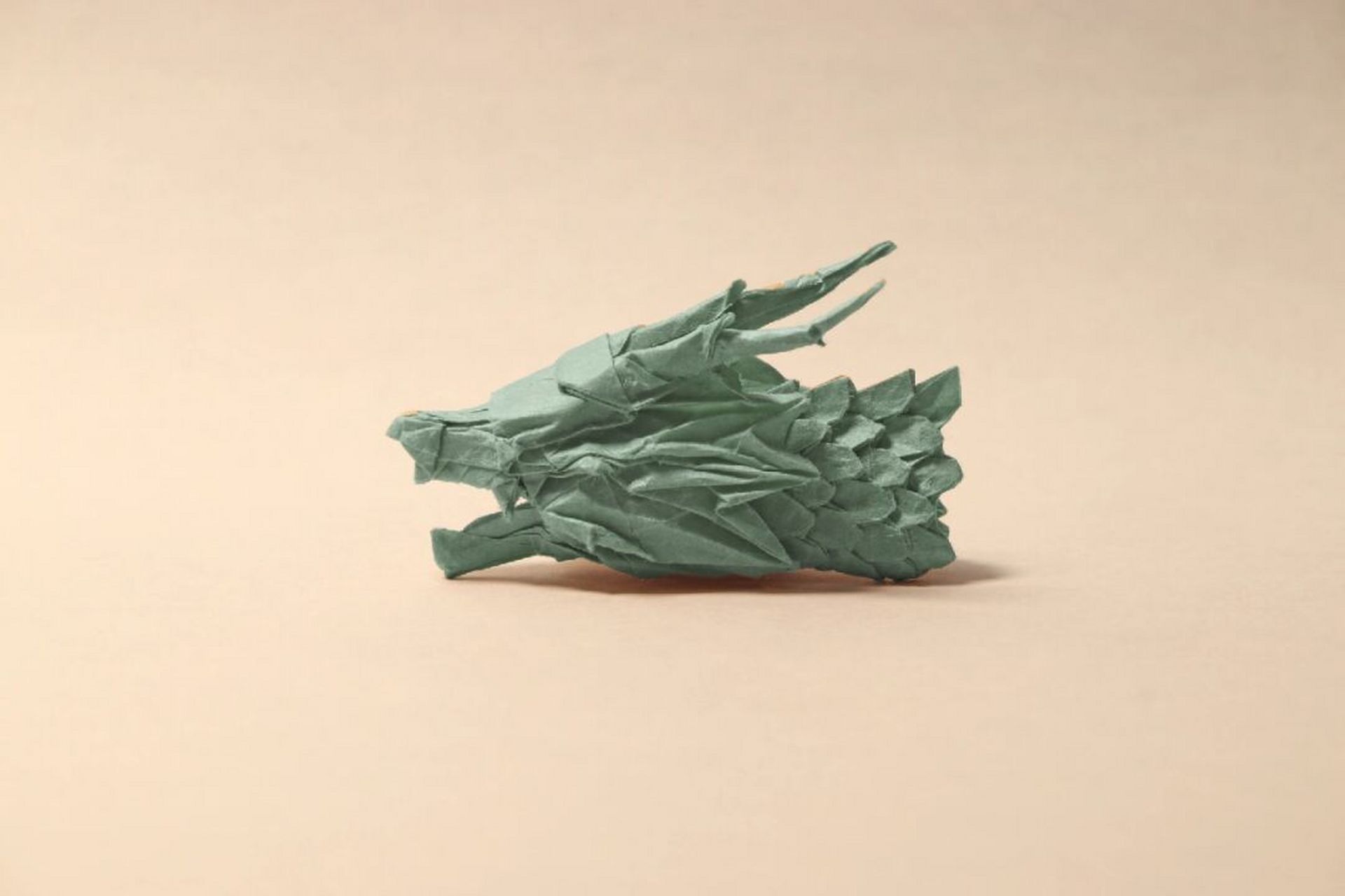 超帅折纸龙头!折完全身更帅! 国内大佬李昌祺的设计,本身是一条完整的