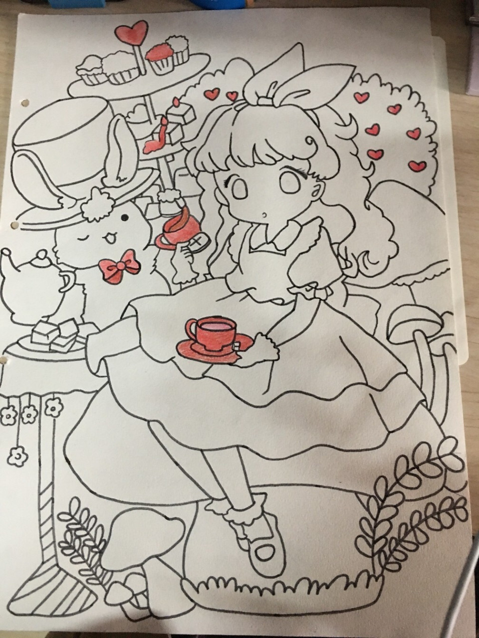 简笔画—儿童画 人物组合简笔画临摹彩铅画儿童画