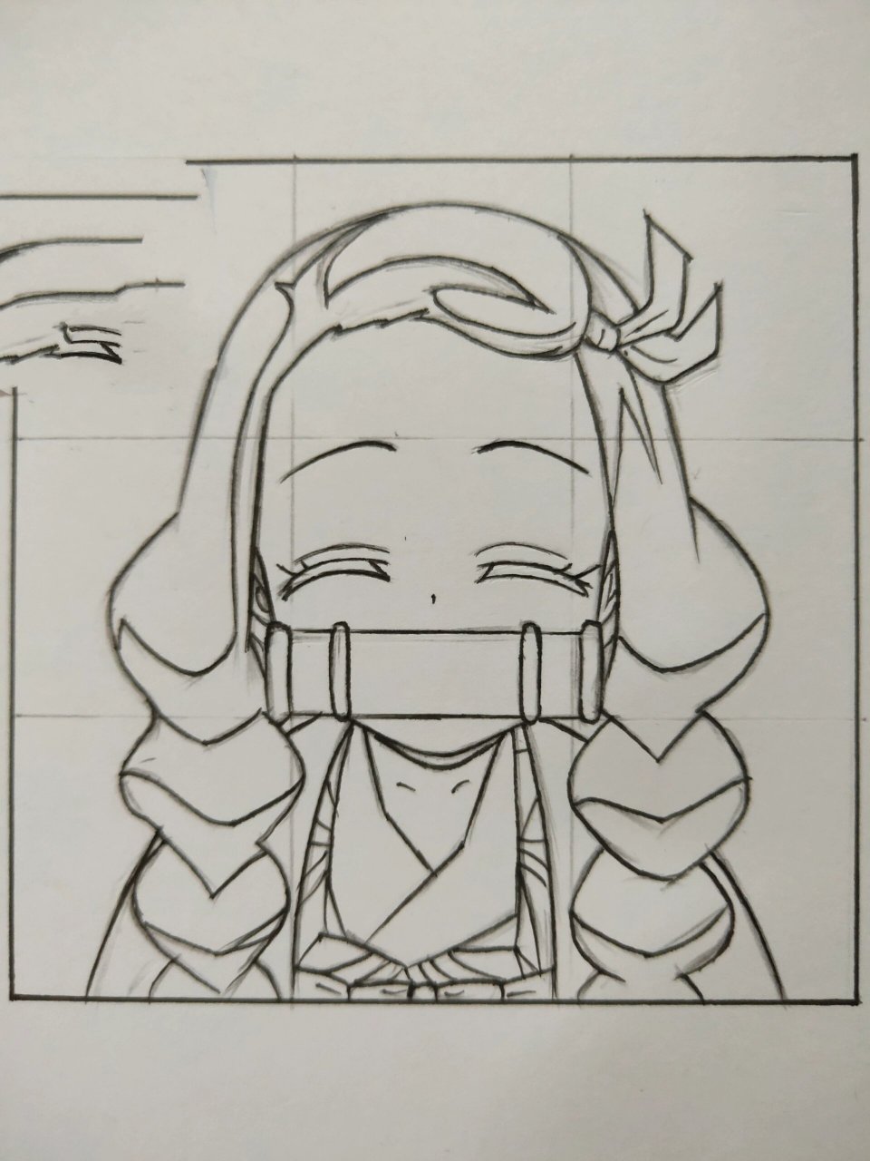 祢豆子绘画过程