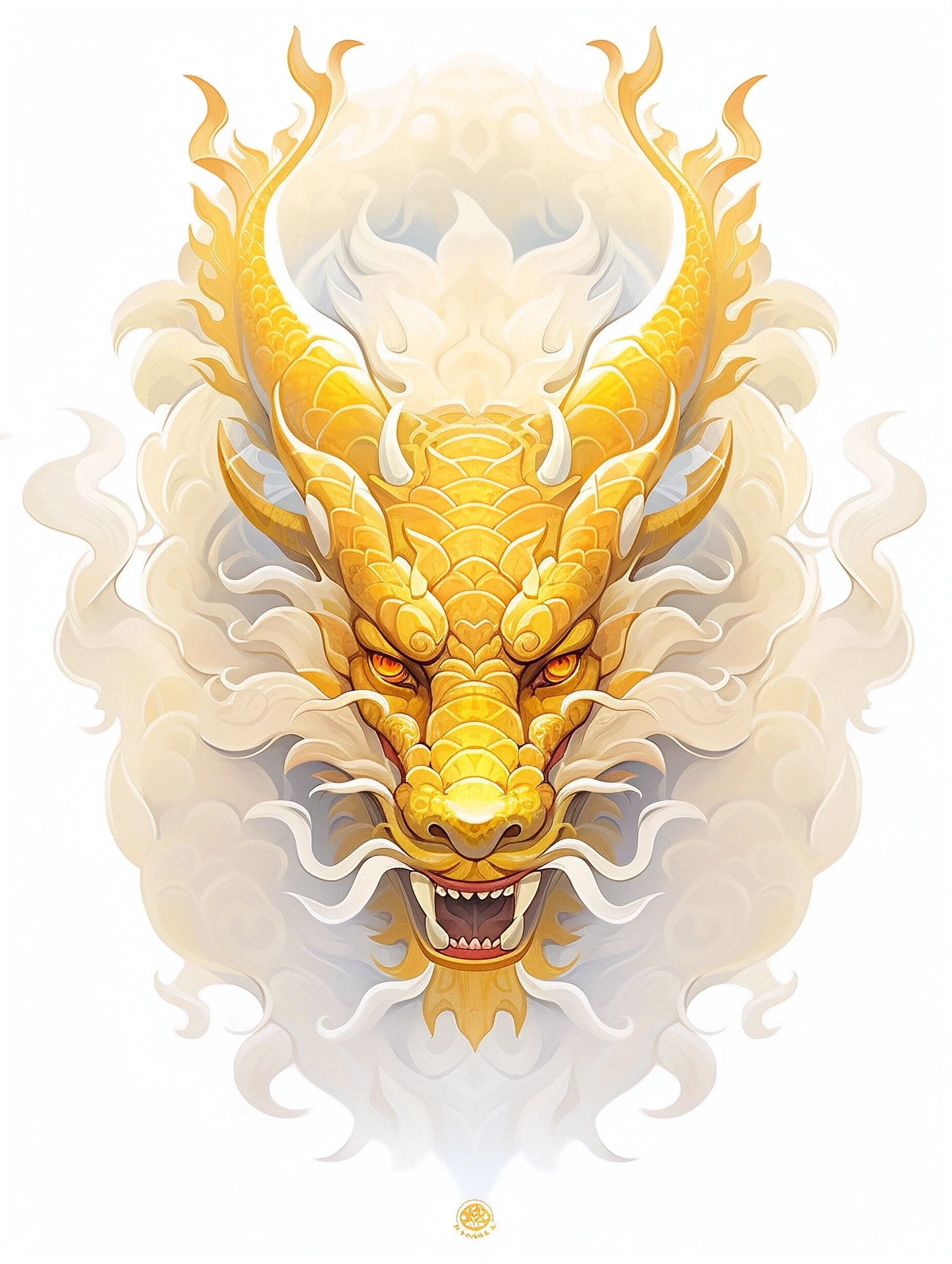 霸气的中国黄金龙头, 龙头可以印在衣服上面哟