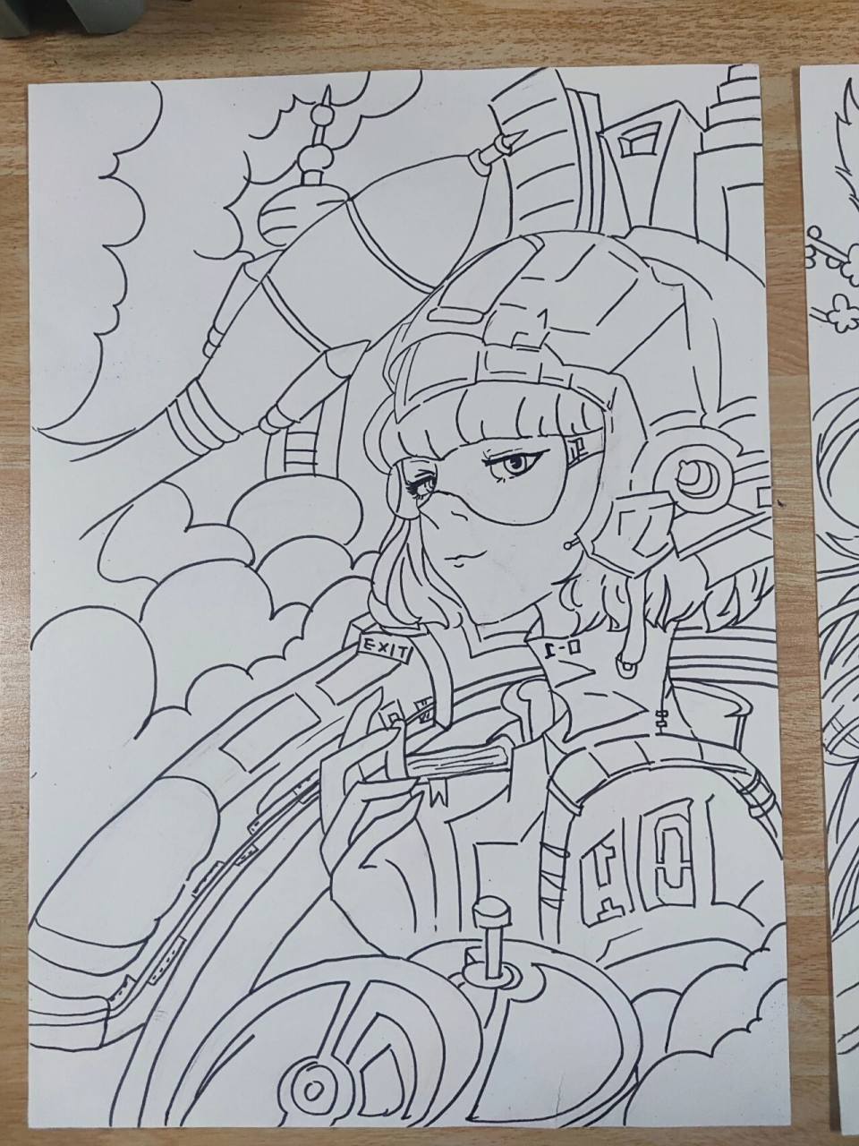 科幻画手绘  临摹的