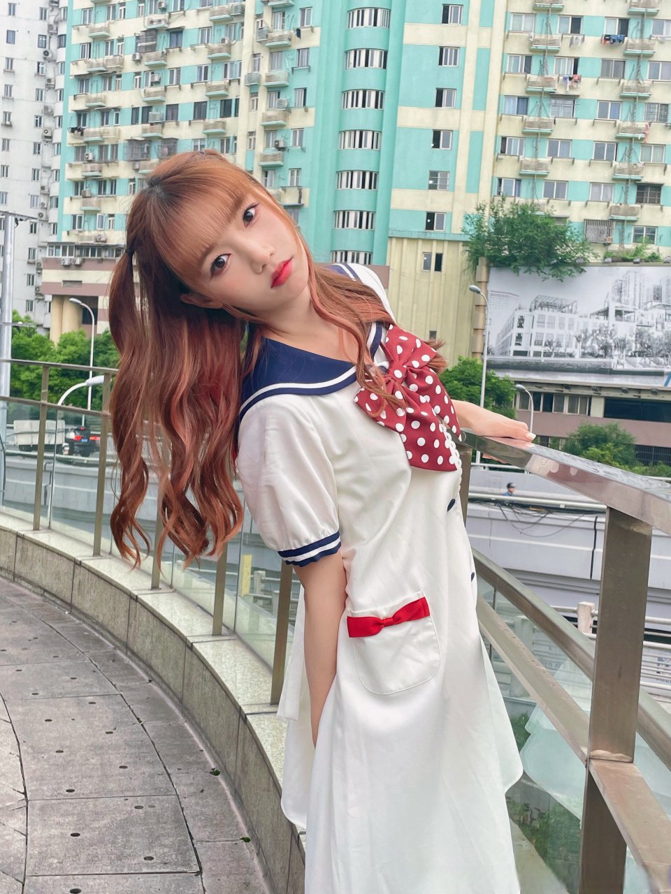 "中二少女小海军拍照姿势教学92"