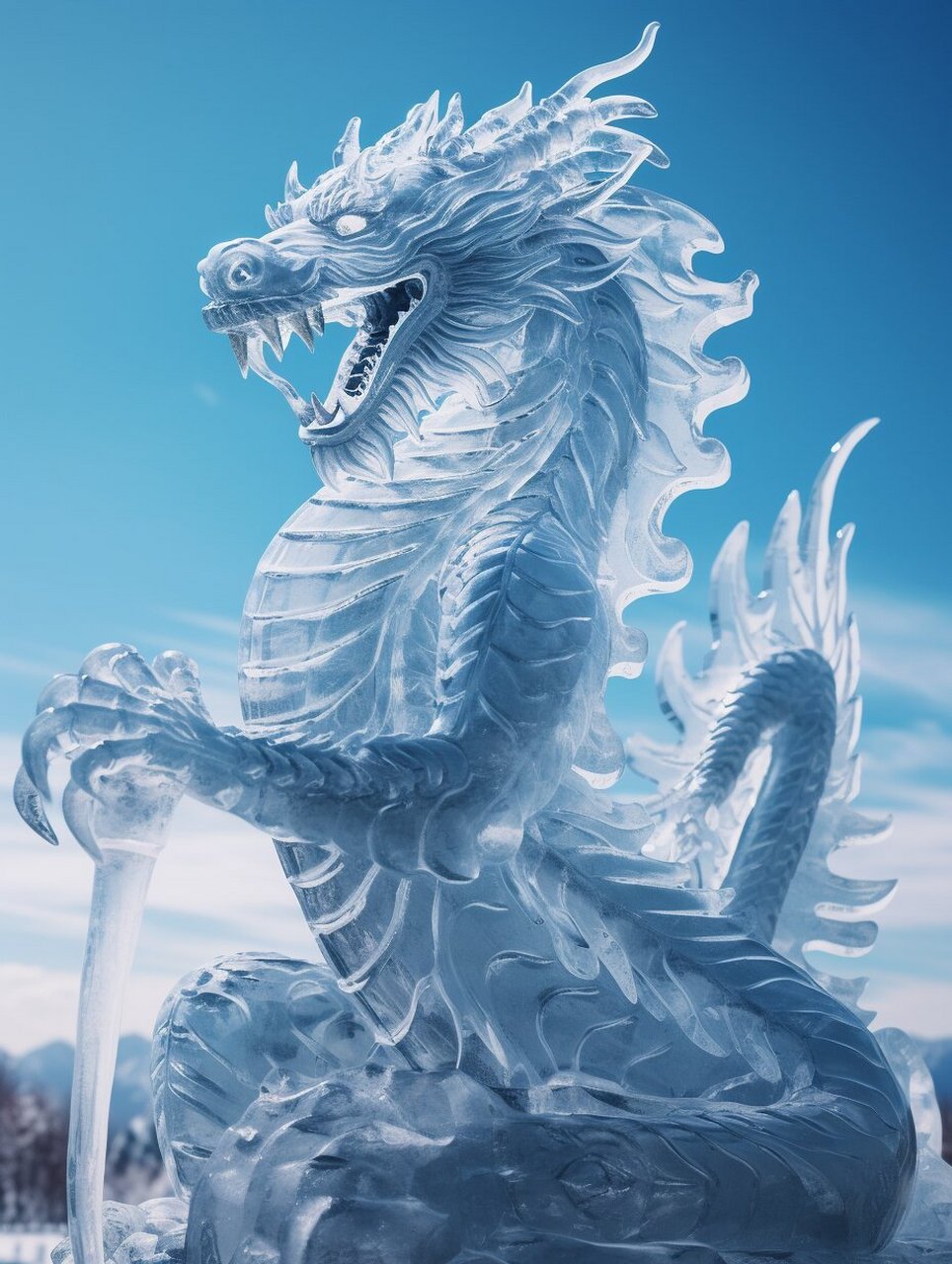 尔滨|哈尔滨的龙冰雕060606