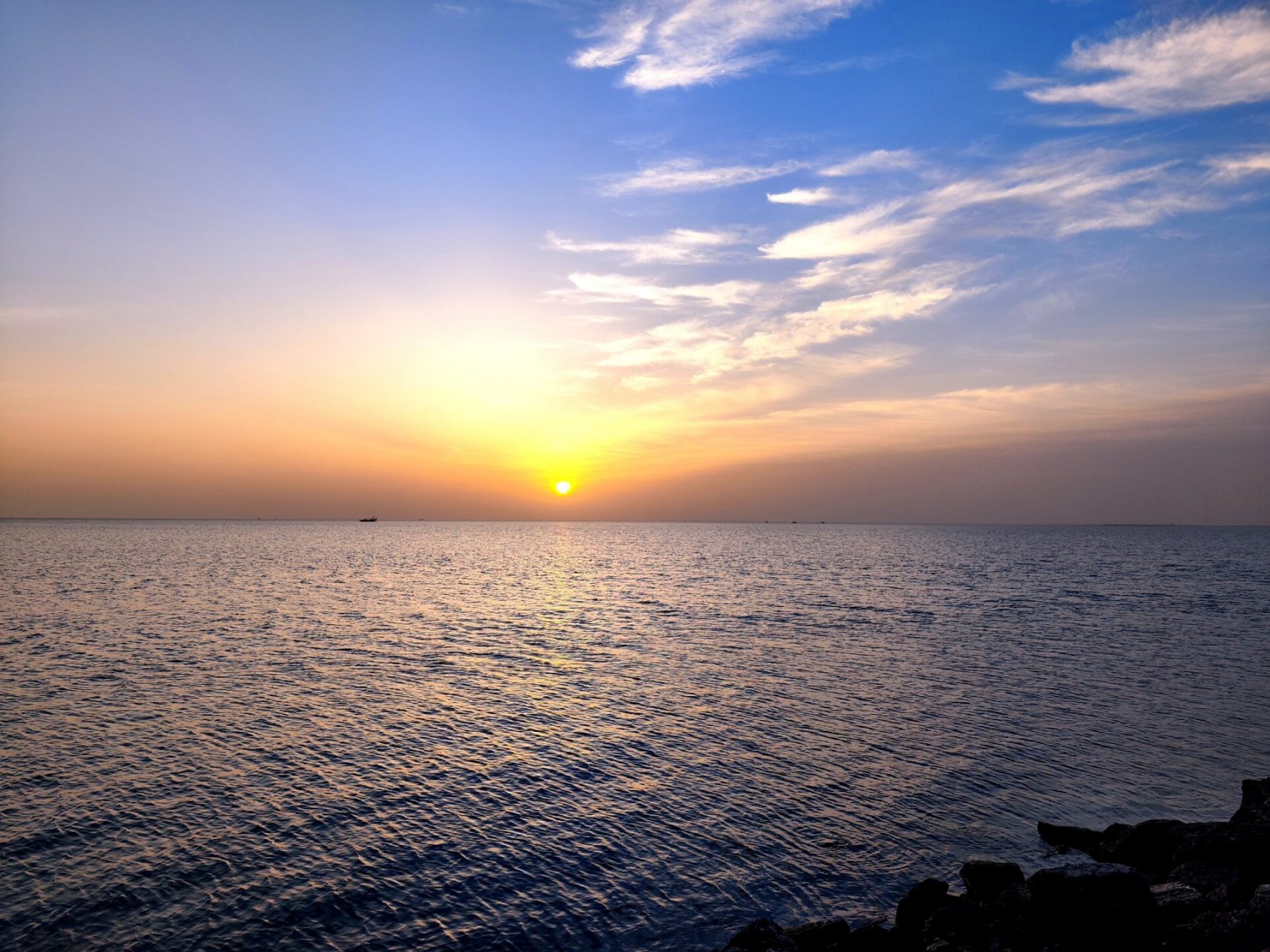 潍坊|寿光羊口海滩的日出