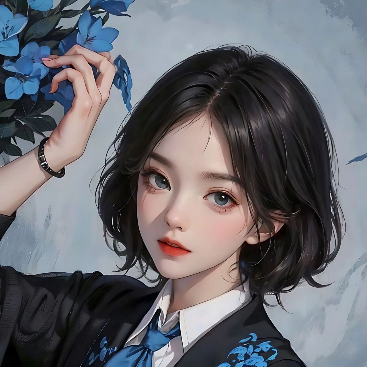 蓝色系高冷女生头像61独属拉文克劳的智慧03