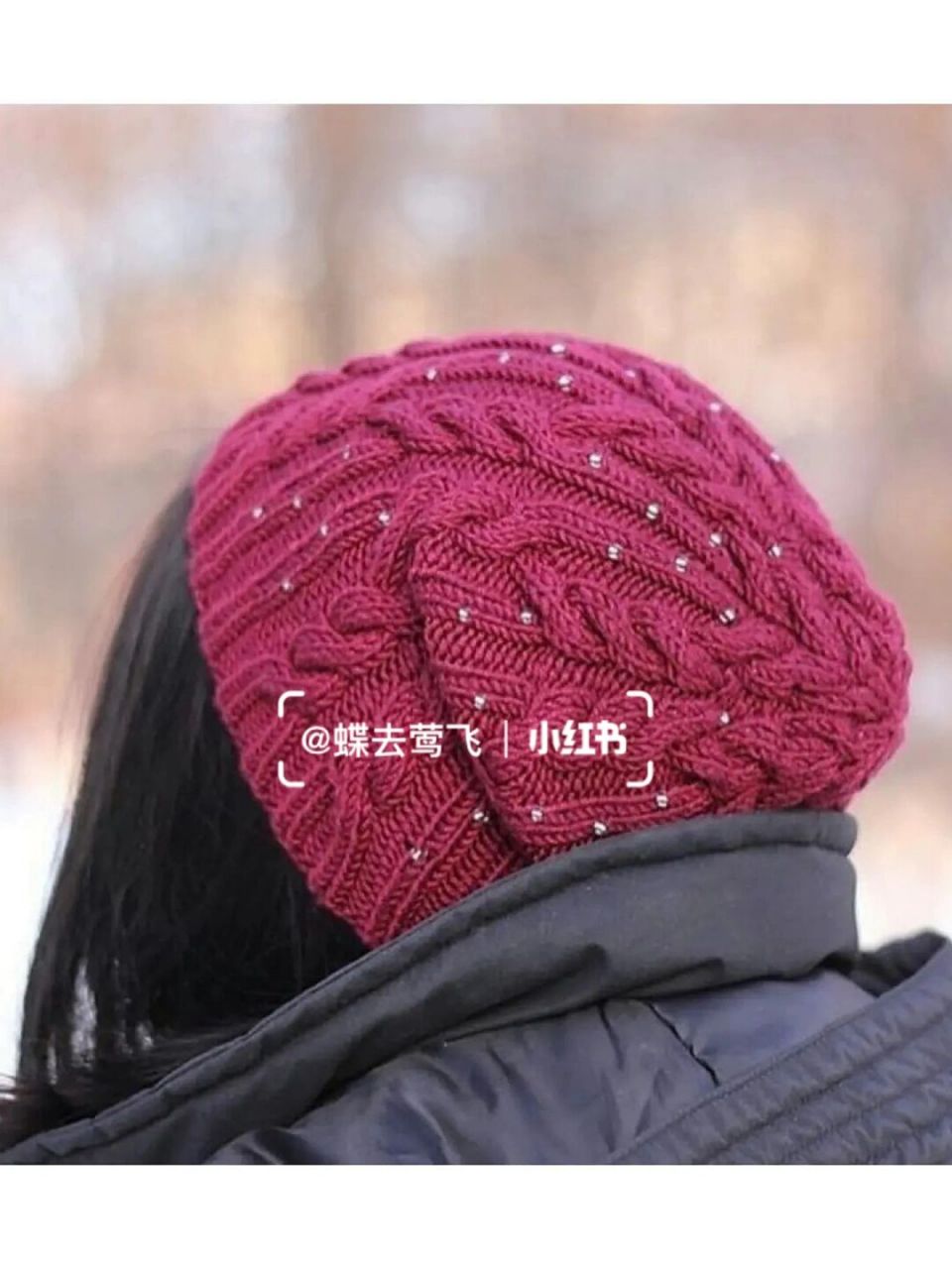 【图解】棒针手工编织 帽子花纹图案 #编织# #手工编织# #棒针编织