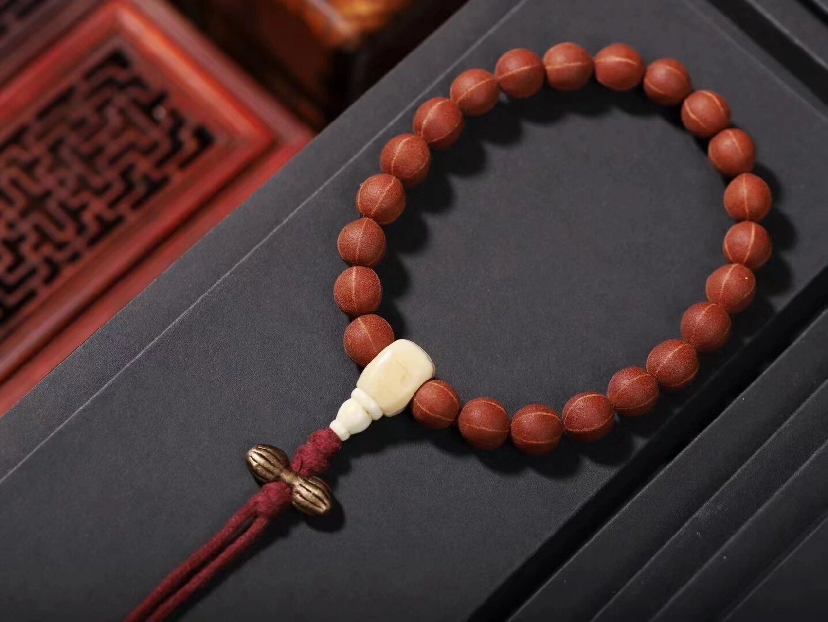 颗颗甄选·故宫五线菩提念珠 颗颗甄选的一条故宫五线菩提念珠,皮质好