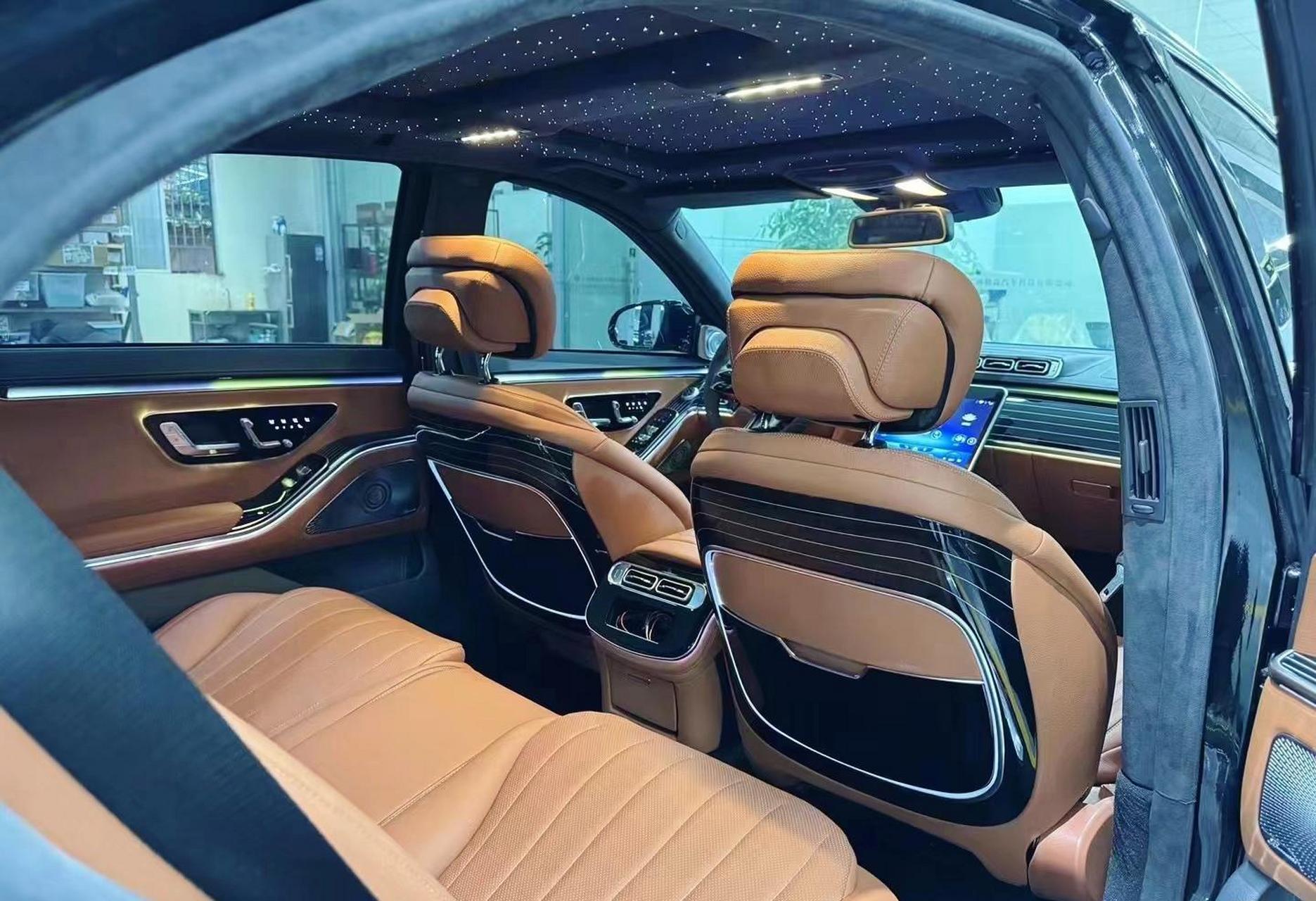 奔驰s内饰w221升级w223.