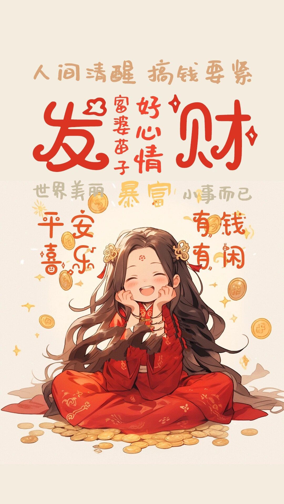 手机屏幕图片壁纸暴富图片