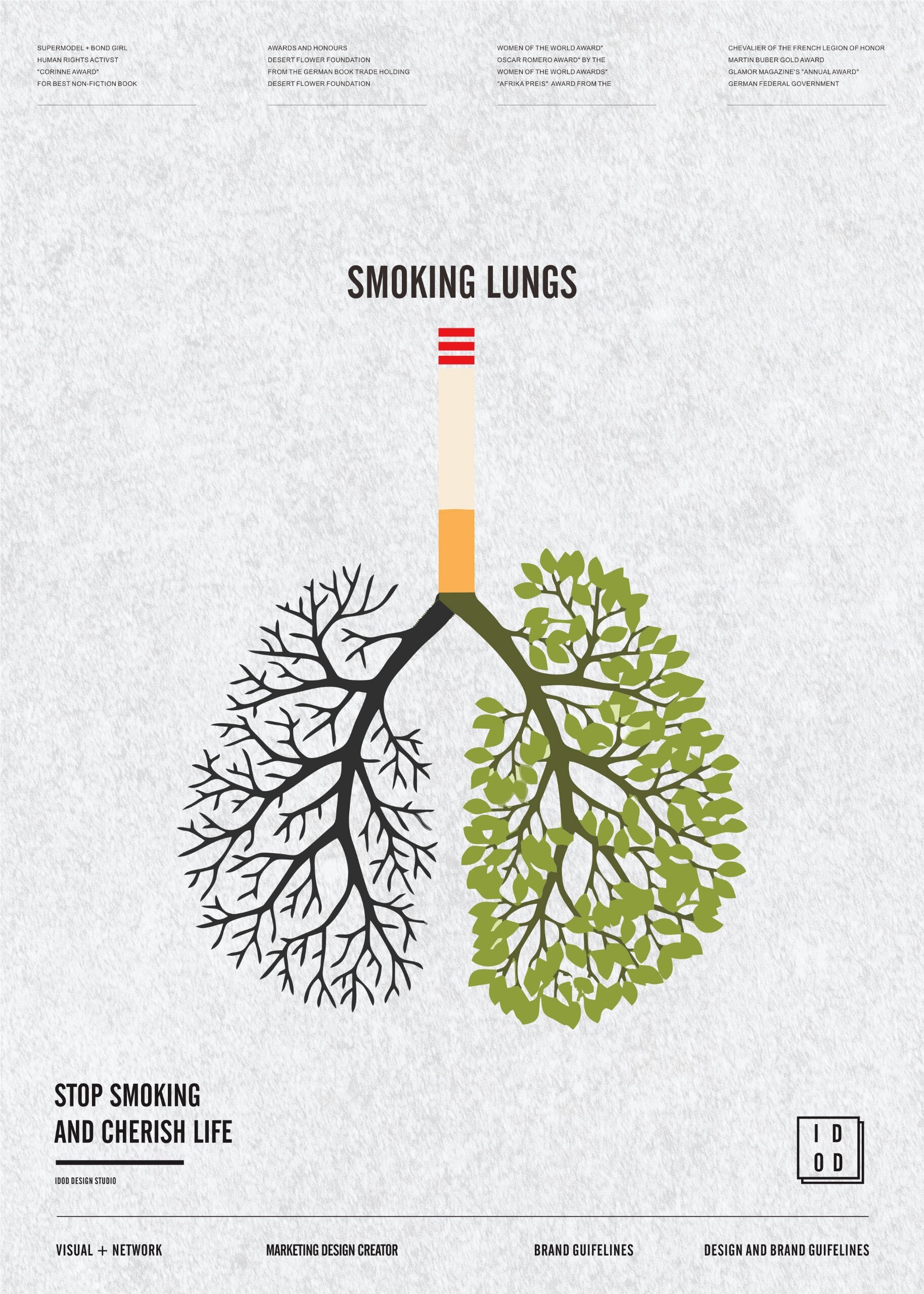 禁烟公益海报创意设计
