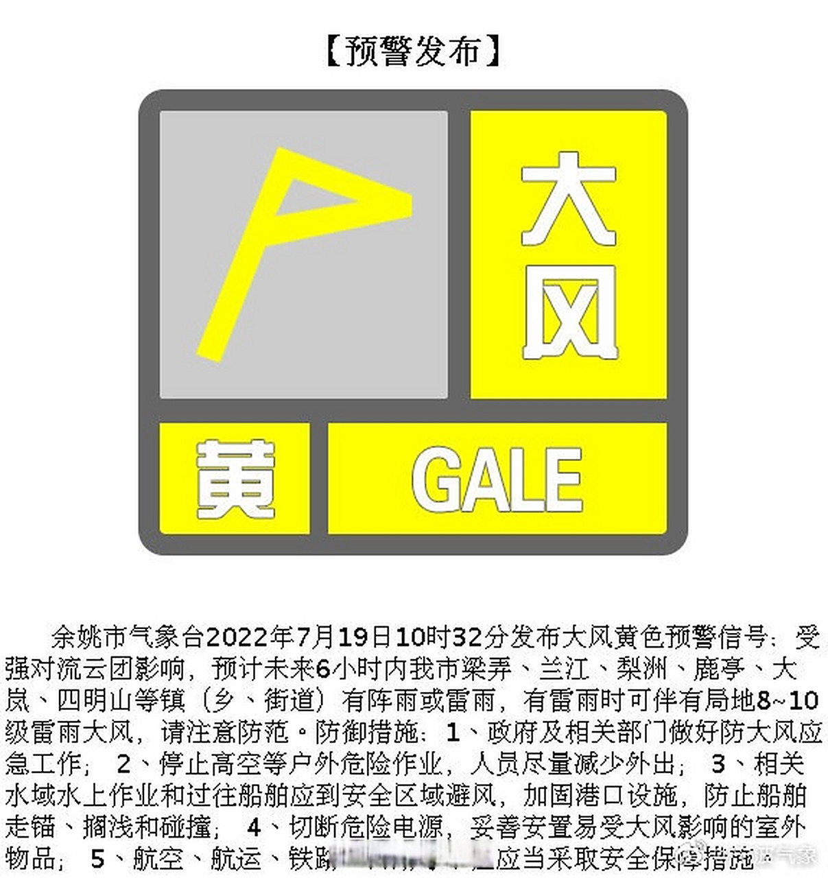 浙江省宁波市余姚市天气今日情况