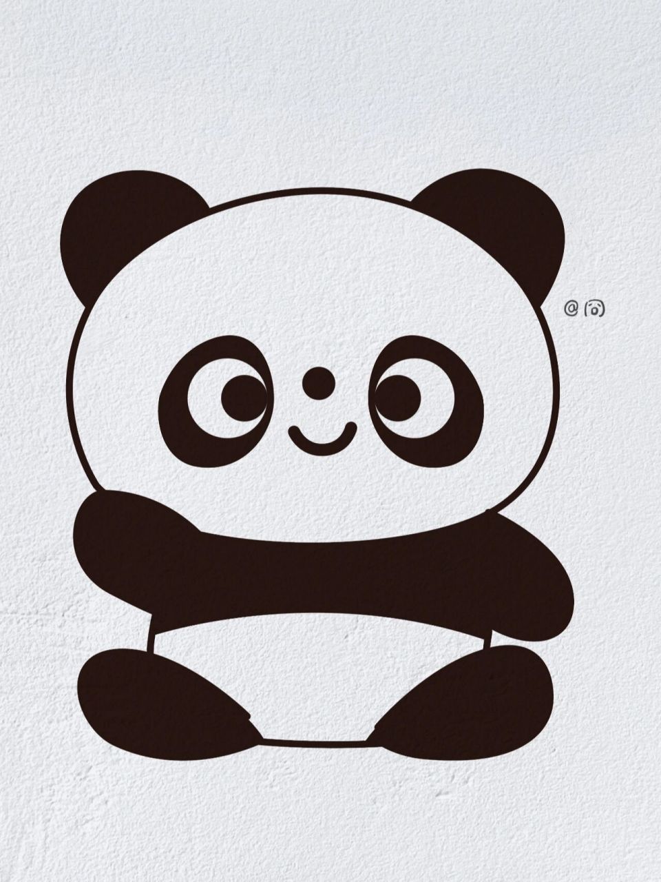 可爱的小熊猫简单图片