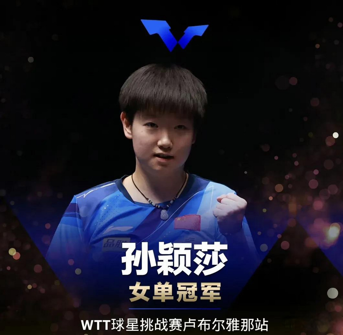 wtt球星挑战赛卢布尔雅那站2023  女单决赛 孙颖莎4