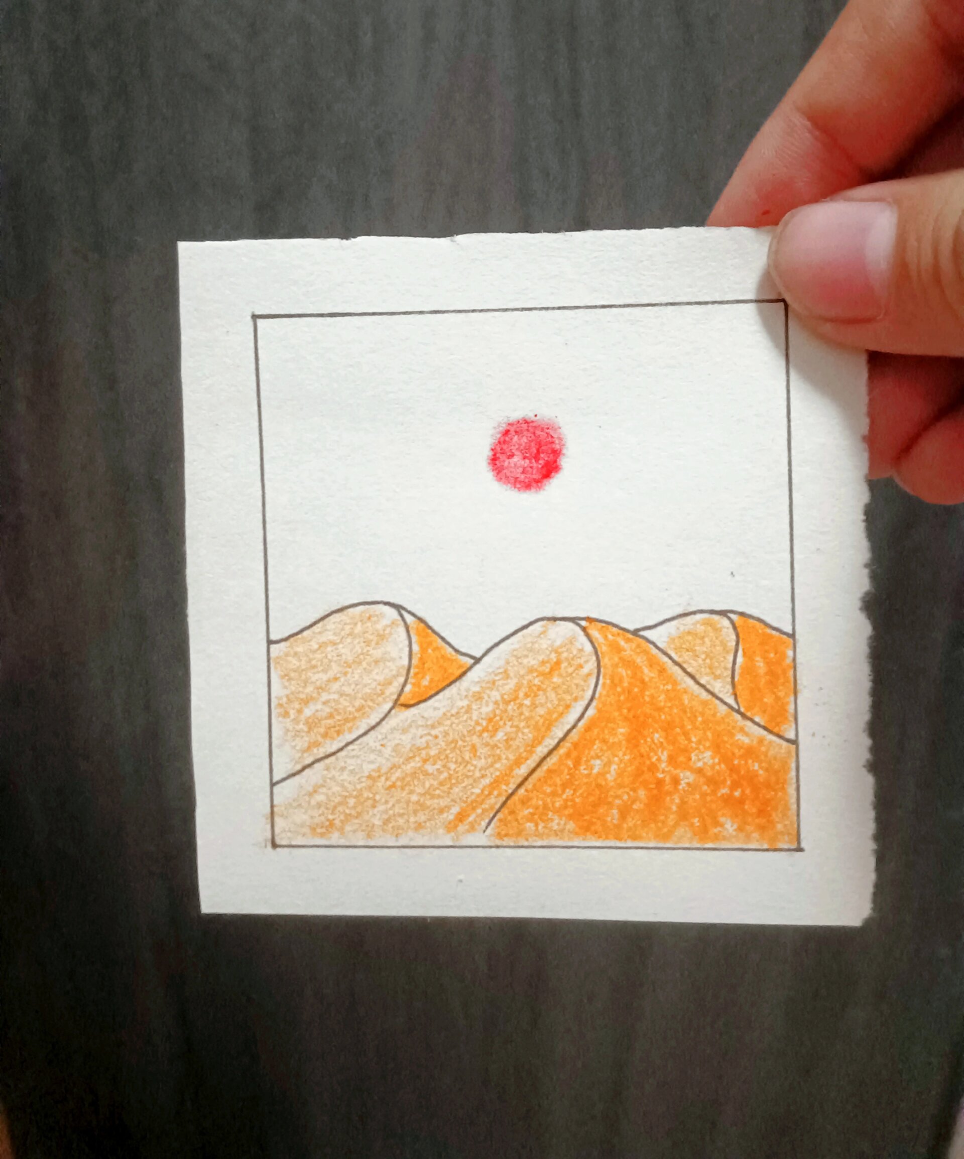 超级简单画的沙漠