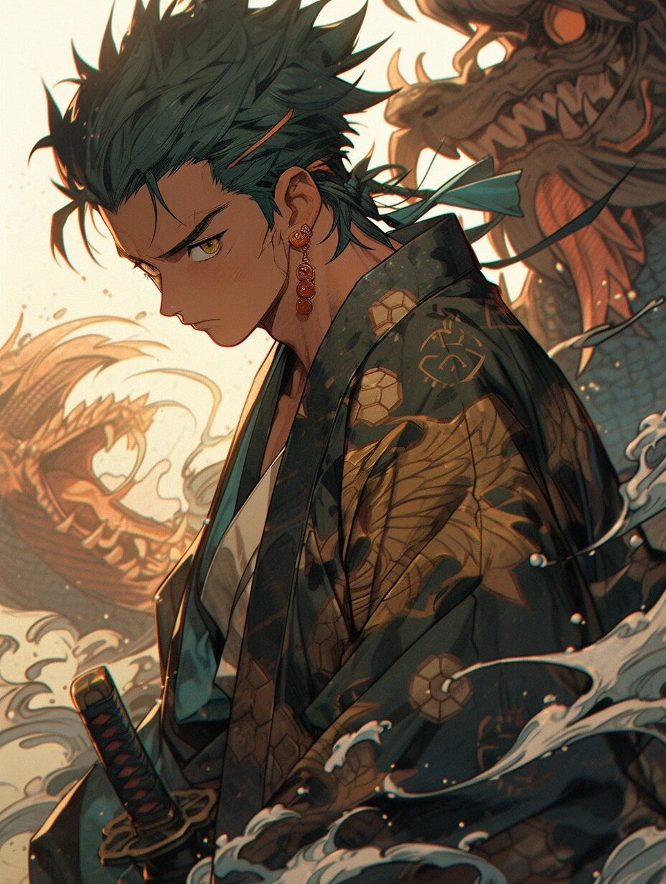 中国风|索隆|壁纸(附咒语) 独在异乡为异客,每逢佳节倍思亲 无刀流