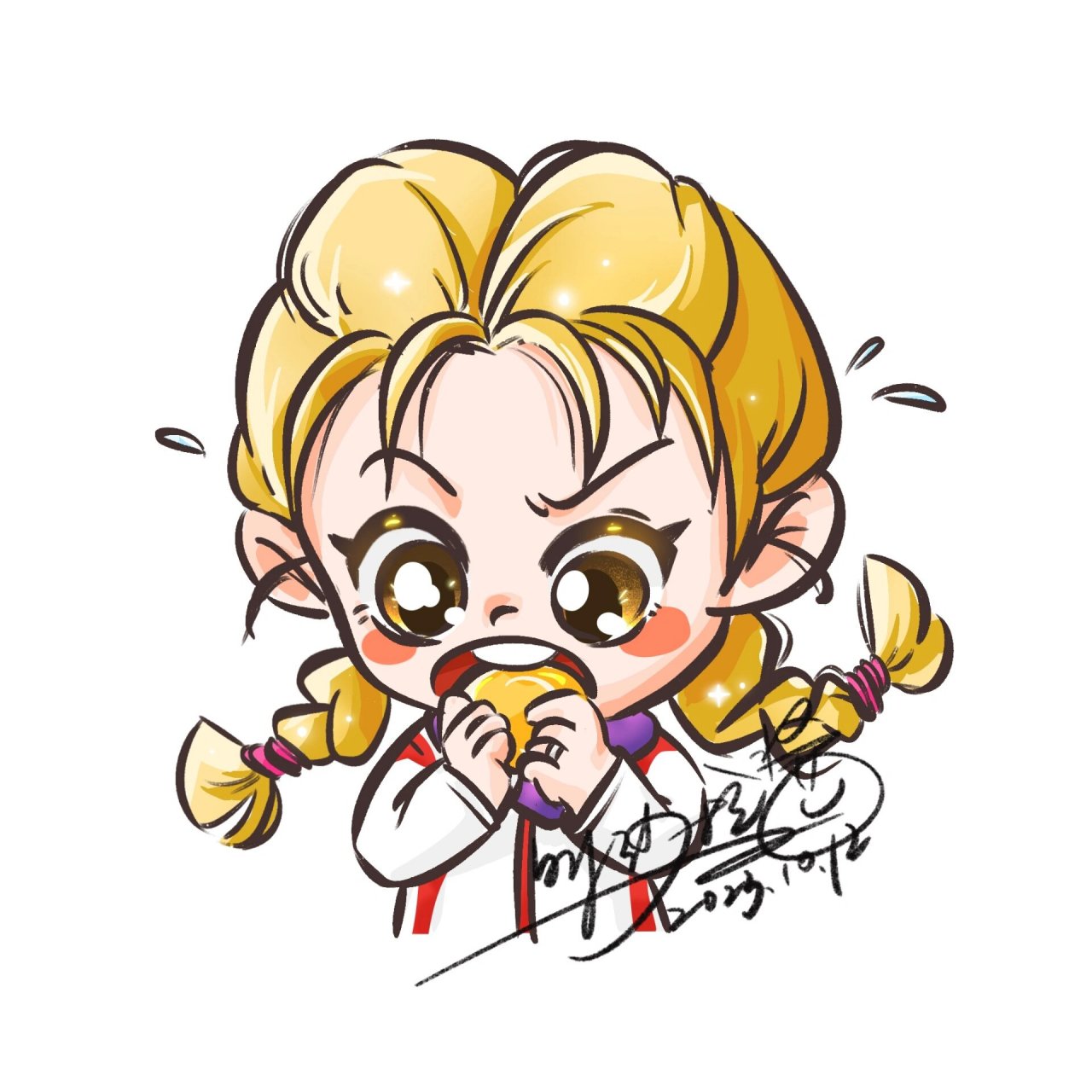 亚运头像006|90俏皮傲娇女篮李梦 99今日人物素材来自 在赛场上扎