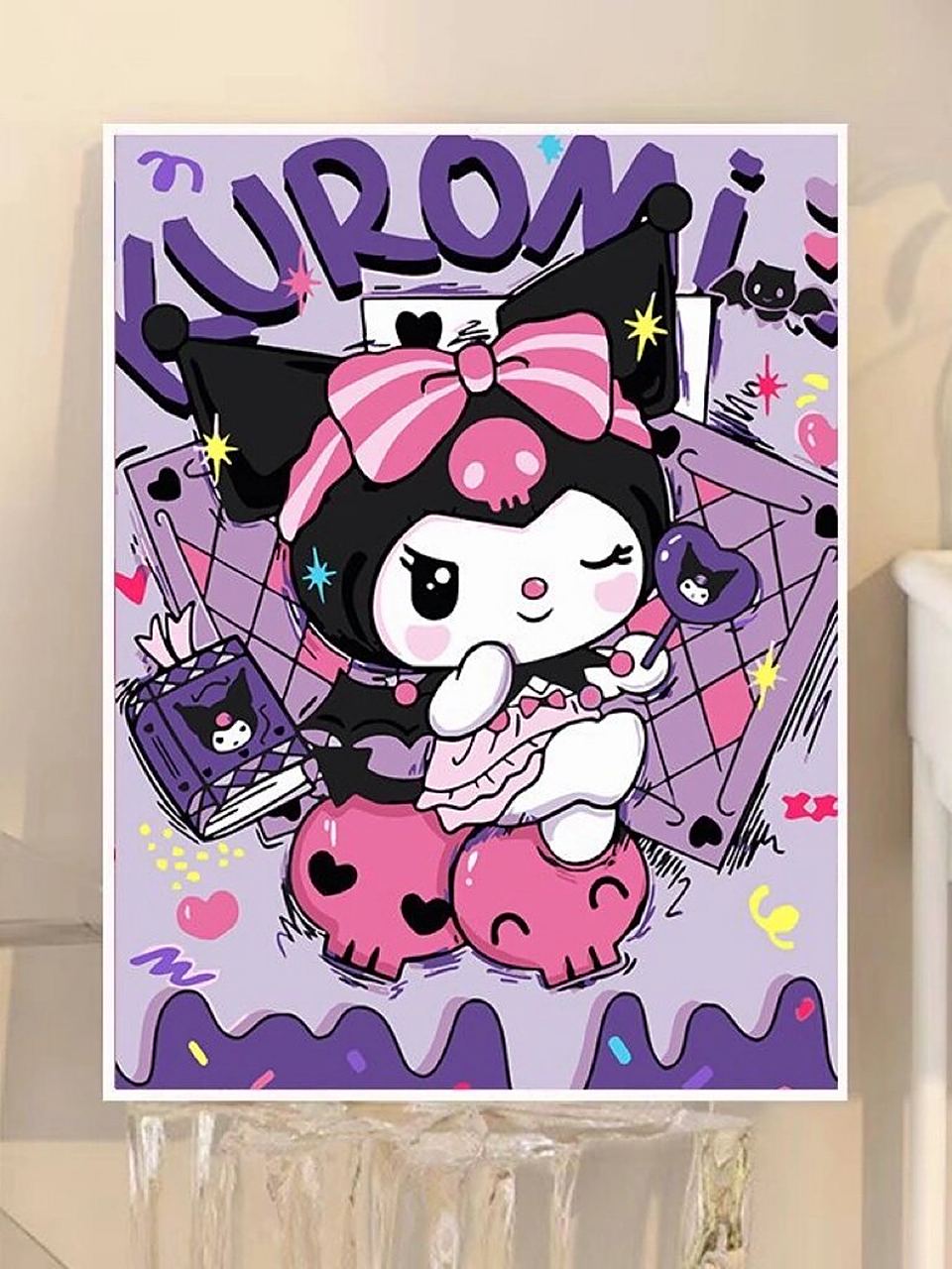 库洛米数字油画diy