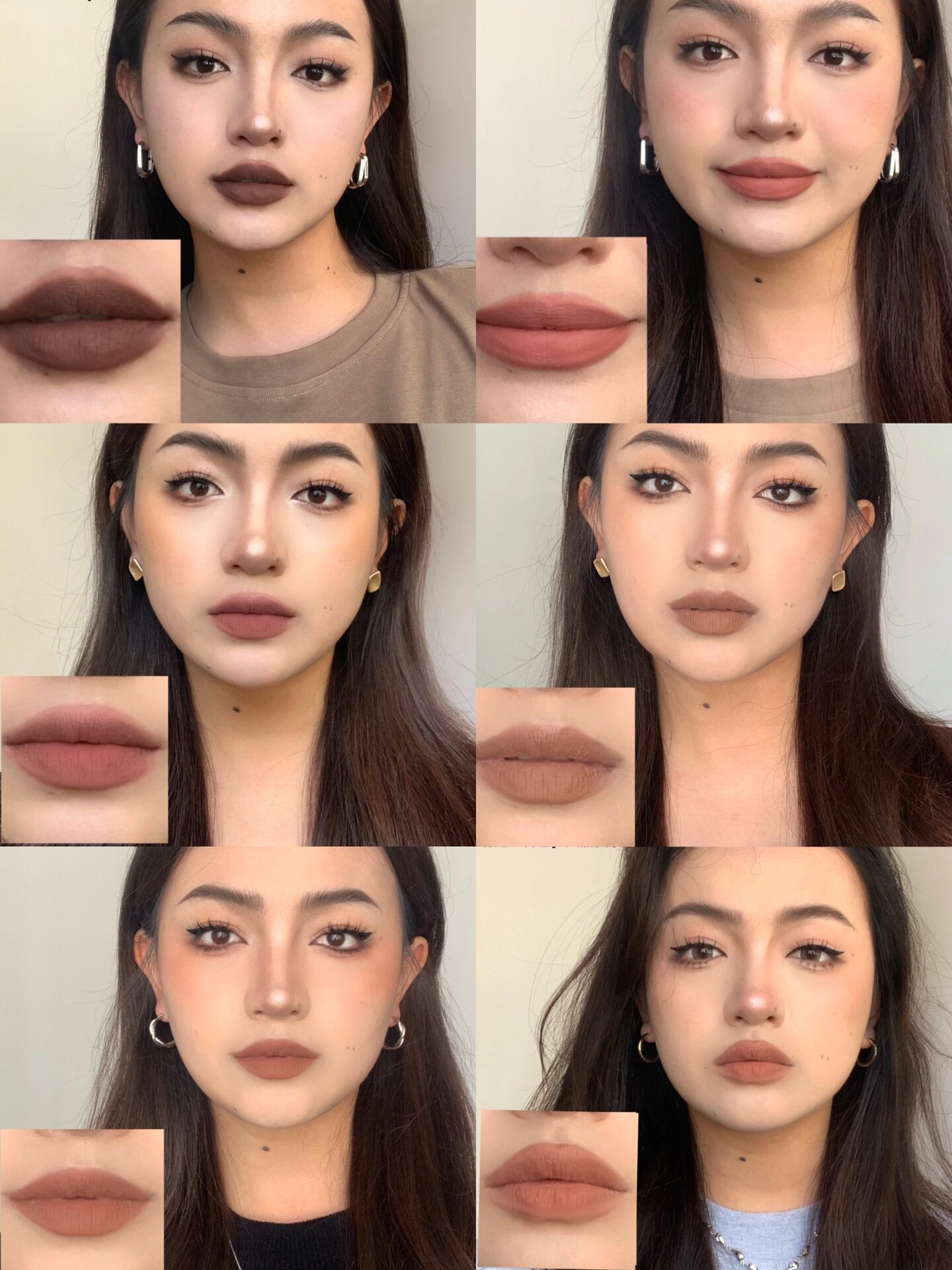 黄黑皮/秋冬裸色系口红合集