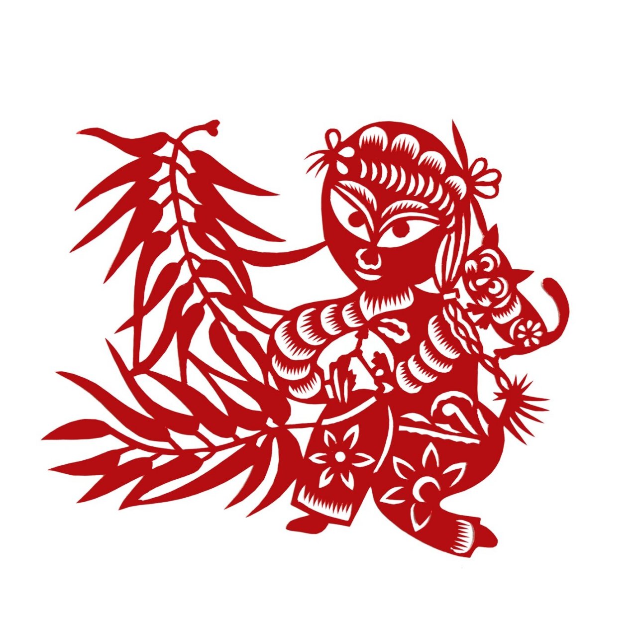 陕北民间手工剪纸《陕北生活》|评论领剪纸 作品介绍: 陕北民间手工