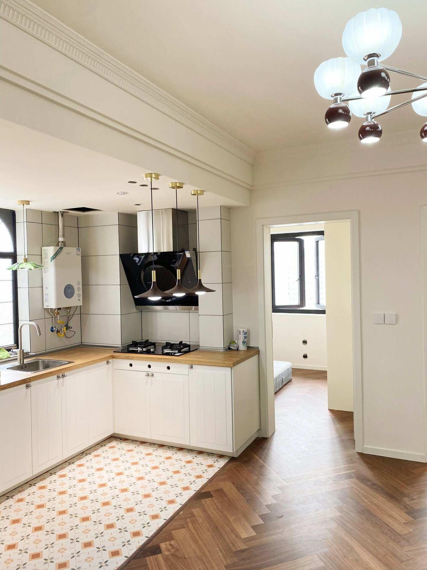 40平老破小翻新成复古法式,一室爆改成两室!