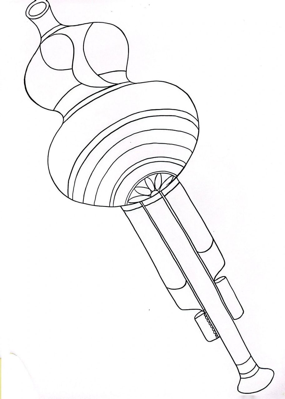 96线描92《葫芦丝》92 今日课程: 92《葫芦丝》92 第1课