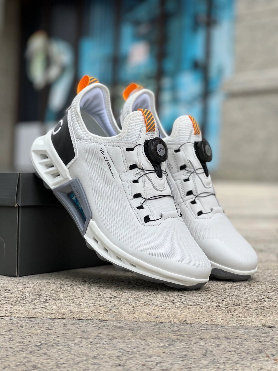 fashion潮鞋 ecco爱步高尔夫球鞋男鞋22新款耐磨休闲运动鞋健步c4