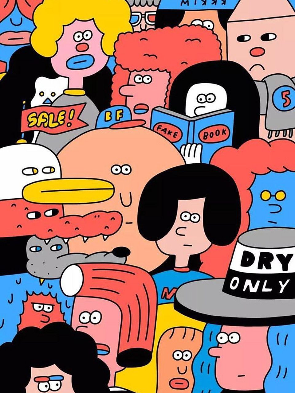 丙烯画临摹|韩国插画师kim hyeon ju 色彩丰富的画,画的过程很治愈哦