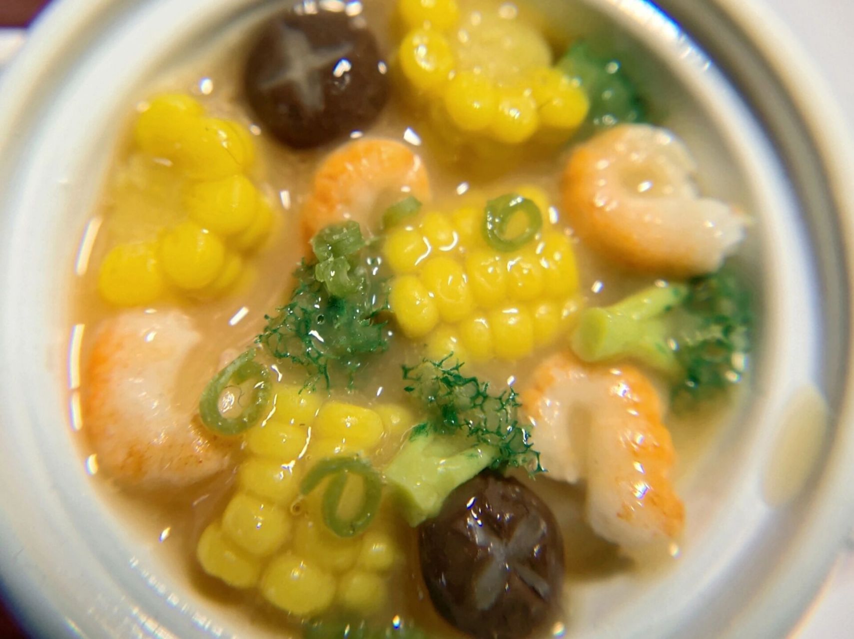 微缩 | 玉米鲜虾蔬菜汤