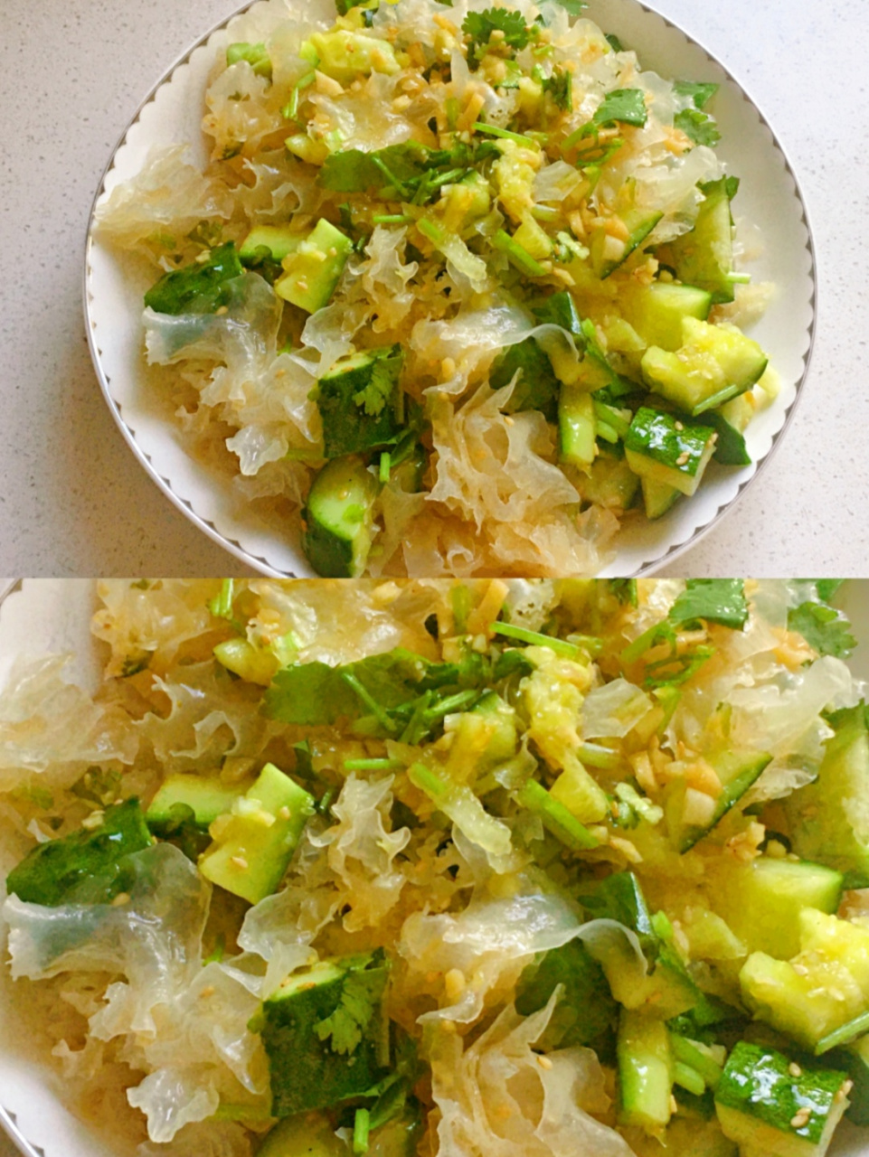 夏季小凉菜-凉拌黄瓜银耳,10分钟搞定75 炎炎夏日,来一道清脆爽口的