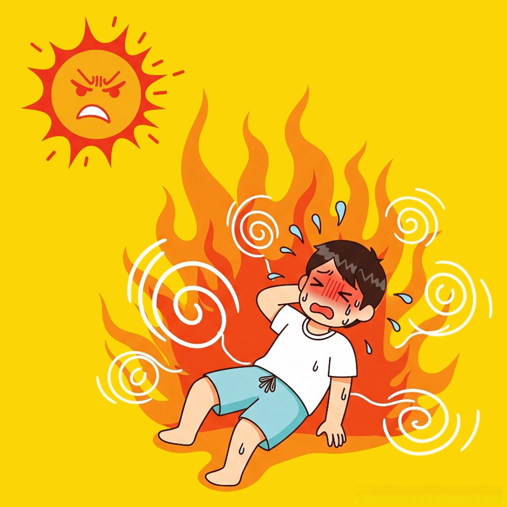 热射病即重症中暑,是由于暴露在高温高湿环境中导致身体核心温度