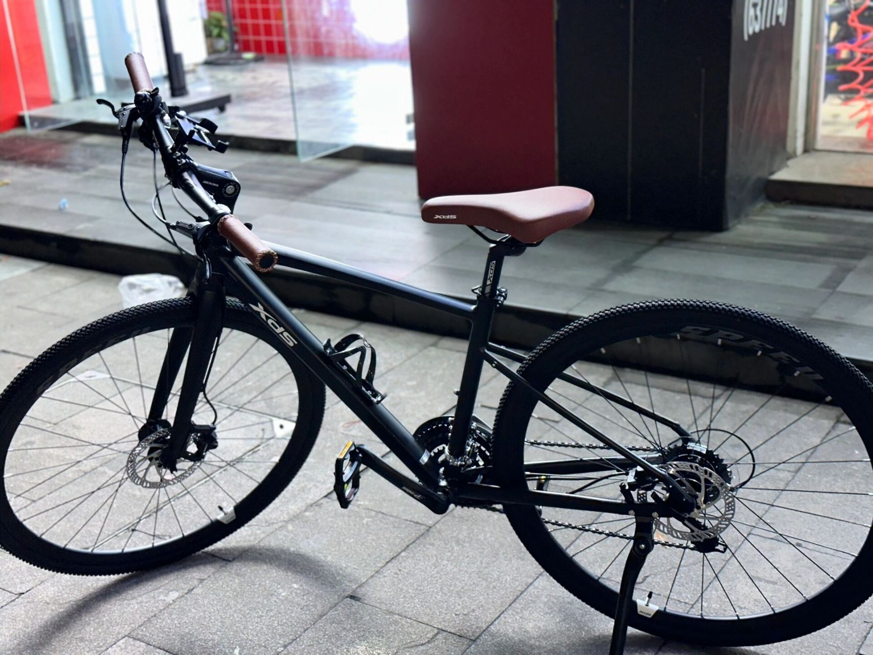 08 刚提的喜德盛平把公路极速380黑色!