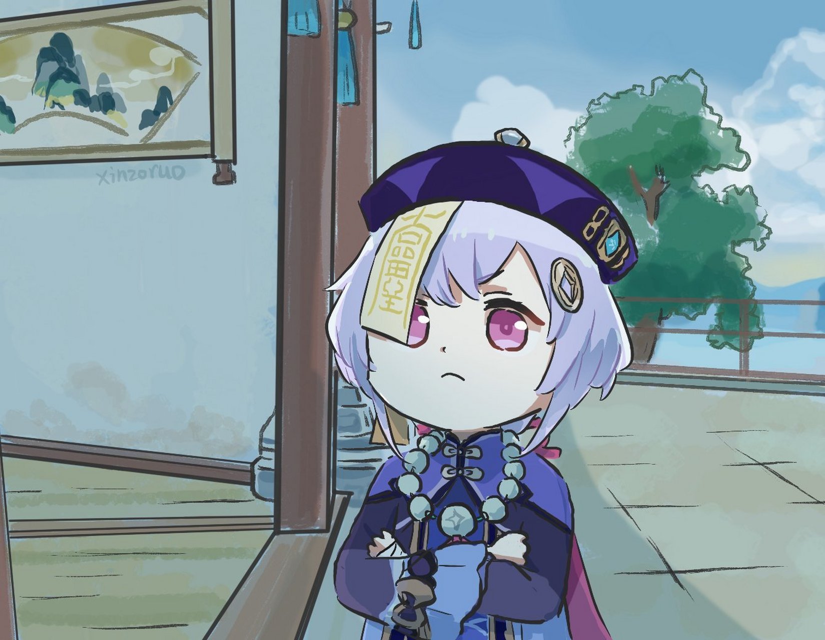 8版本#漫画##心脏弱真君##原神#  【心脏弱真君】七七:椰奶管够,干啥