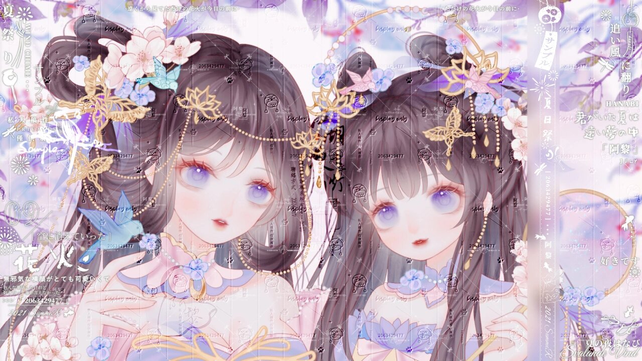 原创古风闺蜜头像