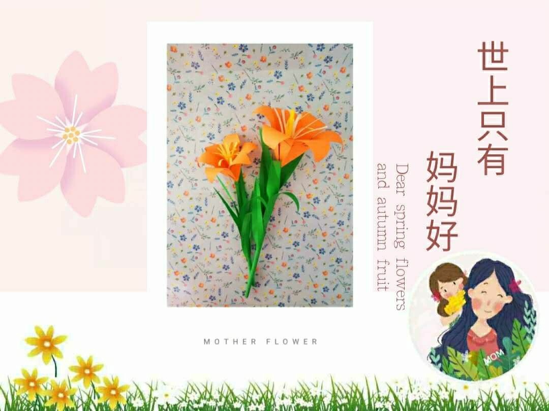 萱草花——中国的母亲花 折纸萱草,母亲节的祝福 萱草花也叫忘忧草