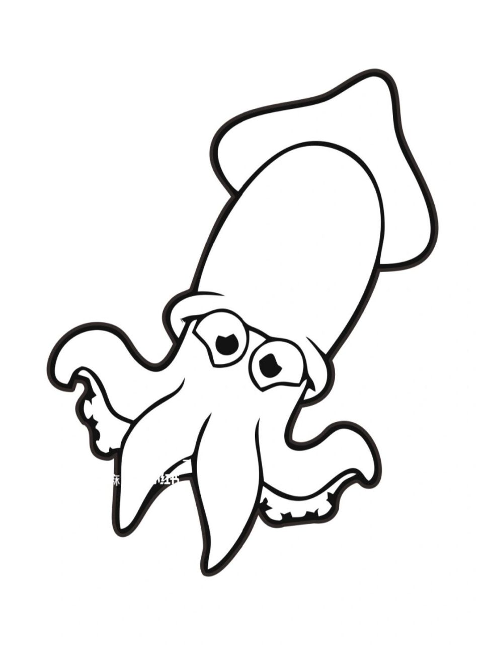 海底世界素材 | 海洋生物简笔画 各种可爱的海洋生物～你喜欢什么颜色