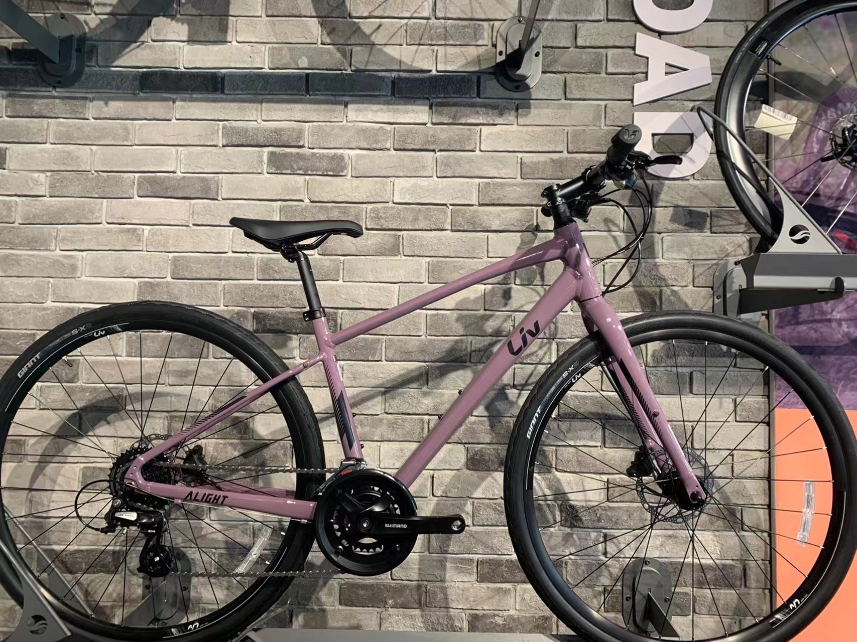 2 dd 淡紫色 实拍 91      【女生的單車liv】 捷安特直把公路车 a