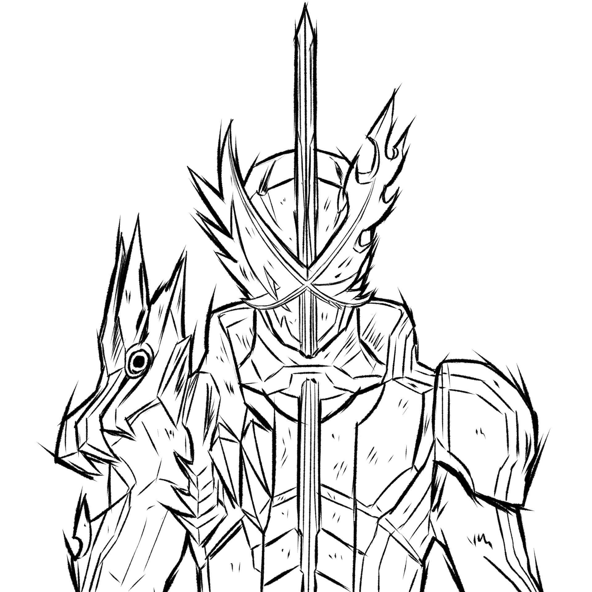 挑战画一百个假面骑士—saber(90/1