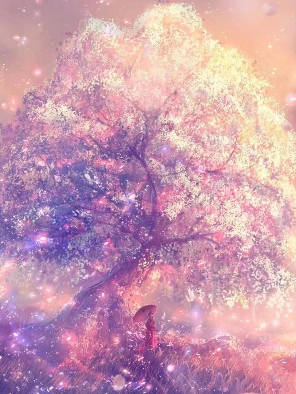 紫色风景图片